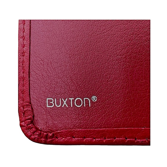 BUXTON Red Leather Writing Pad Folio 9”x 12” - Picture 7 of 9